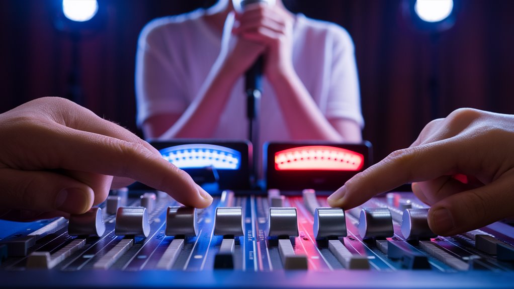 balance voice with musical sound