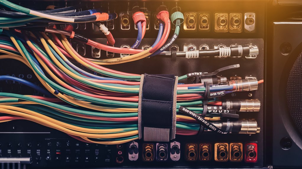 organizing wires and connections