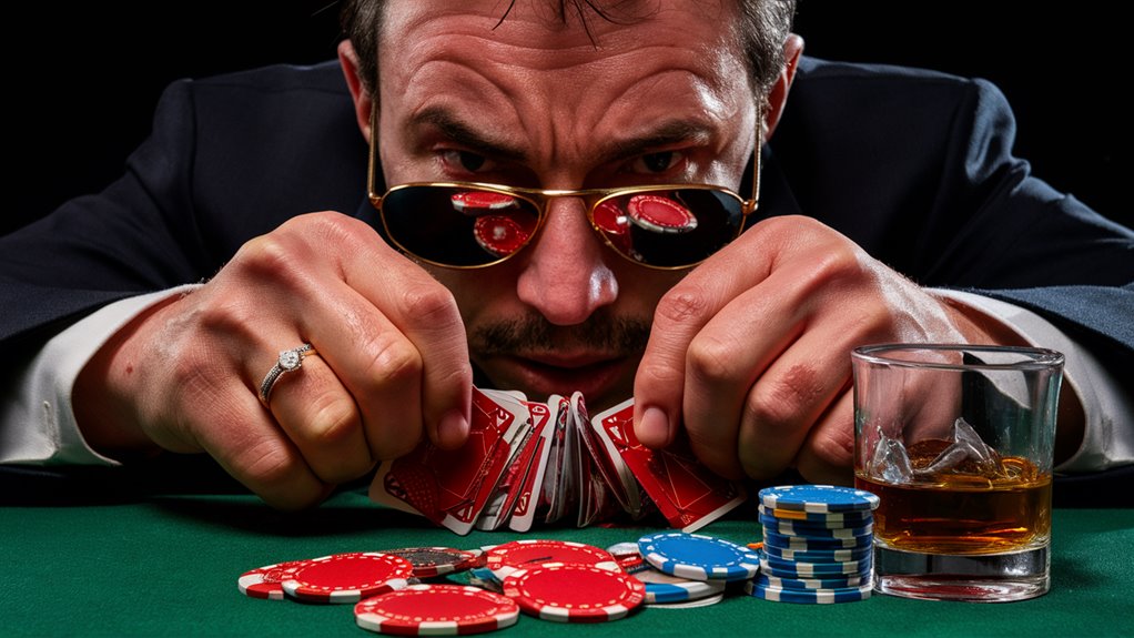 emotional poker bluffs lose money