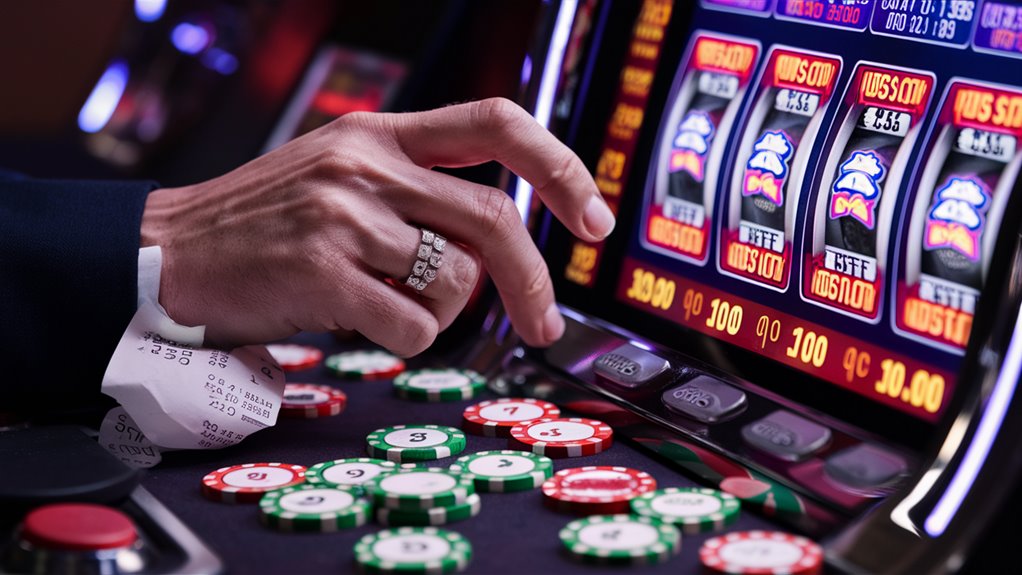 money lost from gambling
